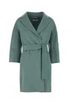 's Max Mara Light Blue Wool Arona Coat In Blue