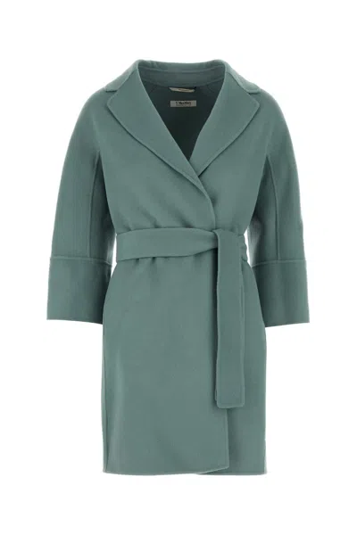 's Max Mara Light Blue Wool Arona Coat