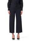 's Max Mara Light Grey Wool Argenta Wide-leg Pant