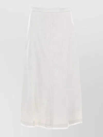 S Max Mara Linen A-line Skirt