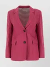 's Max Mara Tyrian Purple Linen Sofia Blazer In Red