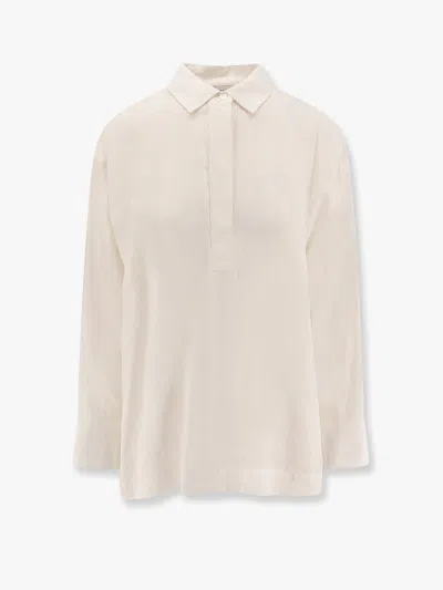 'S MAX MARA LINEN CANVAS SHIRT