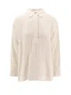 's Max Mara Linen Canvas Shirt In White
