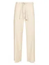 S Max Mara Linen Drawstring Trousers White