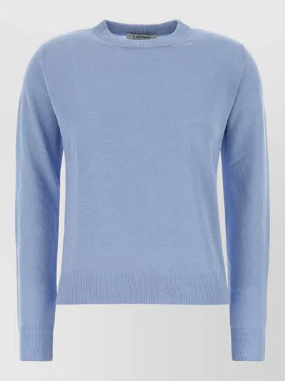 S Max Mara Linen Fervore Knit Sweater Ribbed Trims