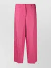 S Max Mara S Maxmara Dark Pink Linen Rebecca Pant