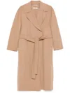 S Max Mara Messi Belted Virgin-wool Coat In Neutrals