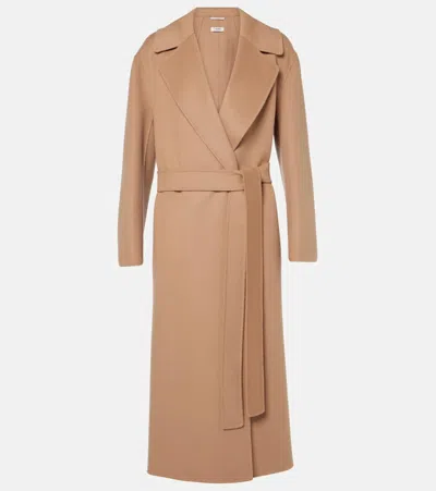 S Max Mara Livia Virgin Wool Coat In Beige