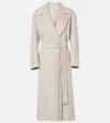 S Max Mara Livia Wool Wrap Coat In Brown