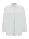 's Max Mara Lodola White Shirt With Concealed Closure In Cotton Woman In White