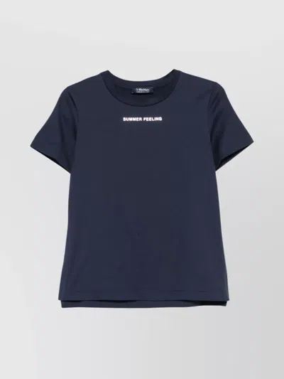 'S MAX MARA LOGO CREW NECK COTTON T-SHIRT