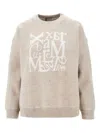 S Max Mara Logo Crewneck Sweater In Neutral