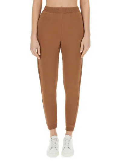 's Max Mara Logo Embroidered Jogging Trousers In Camel