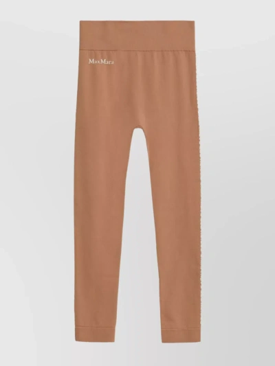 'S MAX MARA LOGO JACQUARD CROPPED LEGGINGS