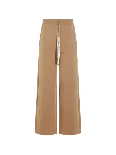's Max Mara Logo-drawstring Track Pants In Brown