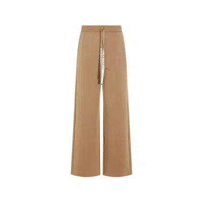 S Max Mara Logo-drawstring Track Pants In Brown