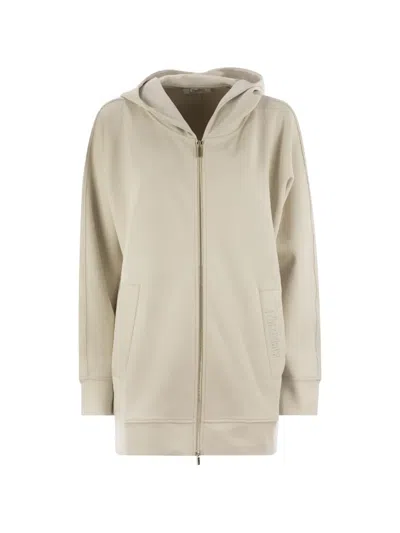's Max Mara Logo-embroidered Hoodie In Neutral