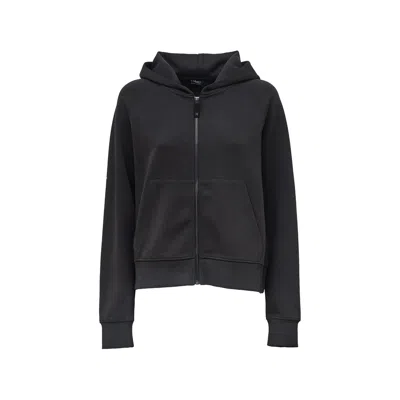 S Max Mara Logo-embroidered Zip-up Hoodie In Grey
