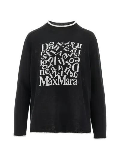 's Max Mara Logo-intarsia Jumper In Black