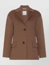 S Max Mara Max Mara S Brown Doublewool Singlebreasted Jacket In Brown