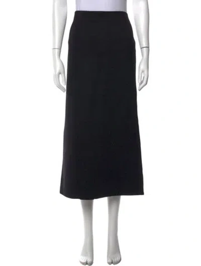 Pre-owned S Max Mara Long Skirt In Black