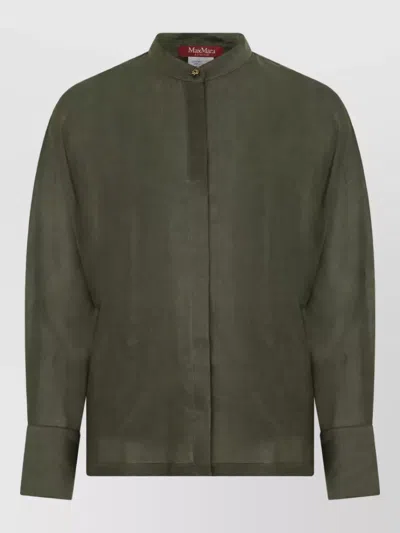 S Max Mara Long-sleeve Shirt In Green