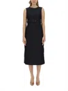 S Max Mara Cotton-blend Denim Shift Dress