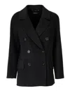 S Max Mara Lukas Wool Double Breasted Short Coat