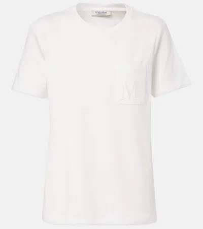 S Max Mara Madera Embroidered Cotton Jersey T-shirt