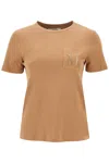 'S MAX MARA 'MADERA' EMBROIDERED POCKET T-SHIRT