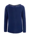 S Max Mara Maglia Basic Bluette In Blue