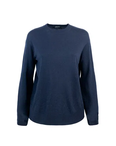 S Max Mara Maglia Eco Blu In Blue