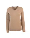 S Max Mara Camel Identifiable Jersey In Brown