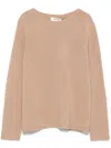 S Max Mara Maglione Georg In Lana E Cachemire In Neutrals