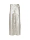 's Max Mara Malika Metallic Linen Wide-leg Pants