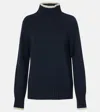 S Max Mara Mantova Wool And Cashmere Turtleneck Sweater In Black