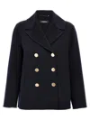 's Max Mara Margot Short Double-breasted Coat In Blue