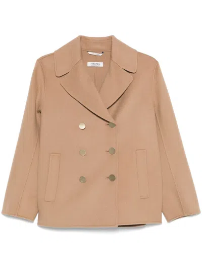 S Max Mara Margot Coat In Neutrals