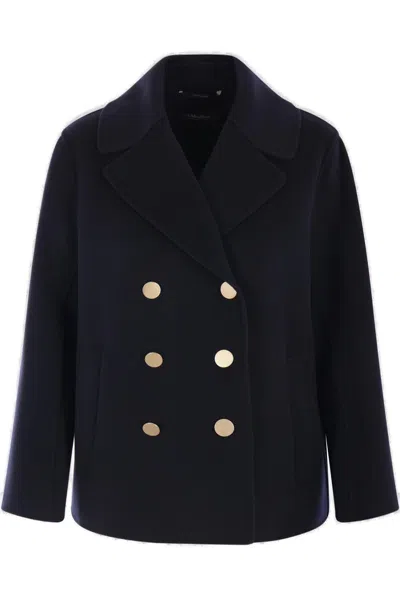 's Max Mara Margot Double-breasted Jacket In Blue
