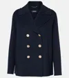 S Max Mara Margot Wool Jacket In Blau