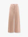 S Max Mara Marianna Distressed Fabric Trouser In Brown