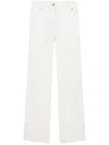 's Max Mara Marianna Flared Trousers In White Cotton In White