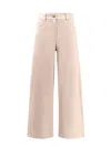 S Max Mara Marianna Distressed Fabric Trouser In Beige