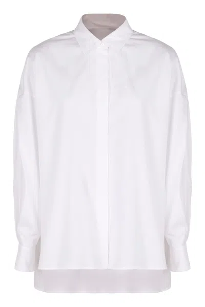 's Max Mara S Max Mara Marika Cotton Shirt In White