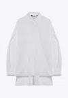 S Max Mara Marika Oversized Long-sleeved Shirt In White
