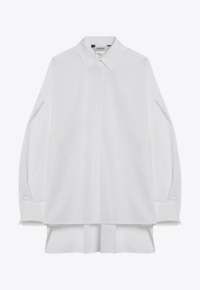 's Max Mara Marika Oversized Long-sleeved Shirt In Blue
