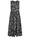 's Max Mara Womens Ecru Marlena Sleeveless Cotton-poplin Midi Dress