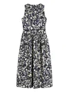 's Max Mara Womens Ecru Marlena Sleeveless Cotton-poplin Midi Dress In Neutrals