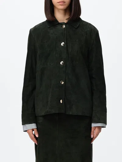 's Max Mara S Max Mara Suede Jacket With Buttons In Green