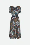 S Max Mara ' Abito Fantasia Multicolore In Verde